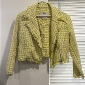 Bershka Houndstooth "Tweed" Cropped Jacket